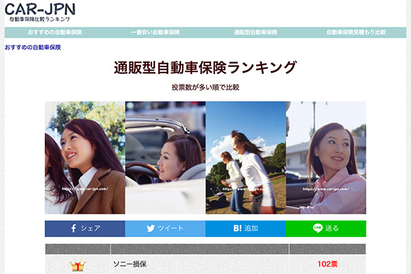 通販型の自動車保険は安くて電話サポートも充実しています